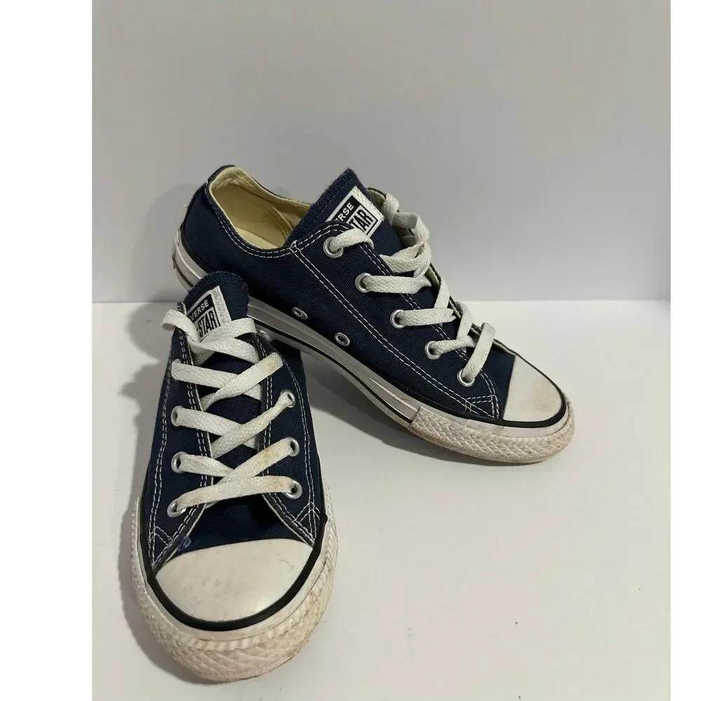 Navy converse shoes size 2 Boys